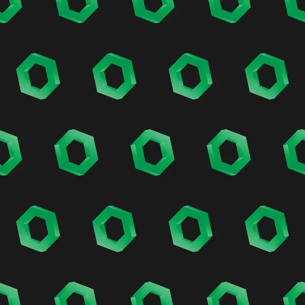 3D sorunsuz altıgen arka plan koyu