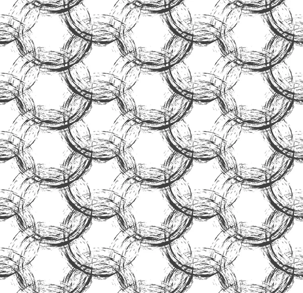 Vektör kusursuz desen. Yuvarlak fırça darbeleriyle soyut arkaplan