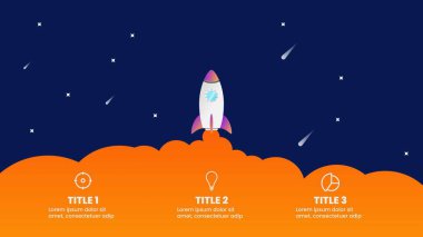 İş sunumu için modern bilgi şablonu. Veri görselleştirmesi için illüstrasyonlu yaratıcı bilgi tasarımı.