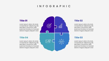 İş sunumu için modern bilgi şablonu. Veri görselleştirmesi için illüstrasyonlu yaratıcı bilgi tasarımı.