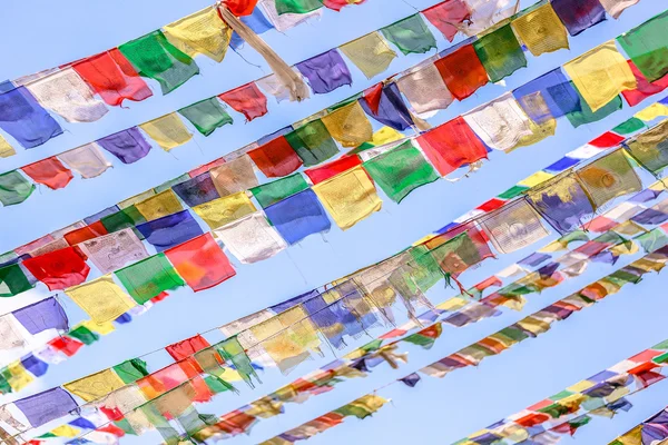 Renkli Nepal bayrakları — Stok fotoğraf