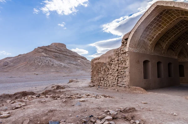 A csend yazd, Irán, zoroasztriánus torony — Stock Fotó