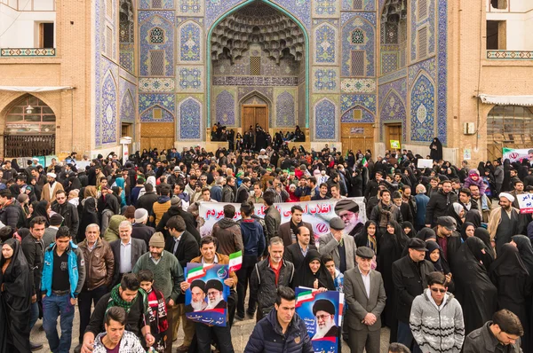 Día anual de la revolución en Esfahán, Irán — Foto de Stock