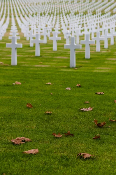 アメリカ第二次世界戦争墓地 — ストック写真