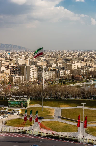 O horizonte de Teerã da cidade — Fotografia de Stock