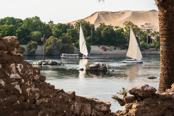 Felluca no Nilo, Egito — Fotografia de Stock
