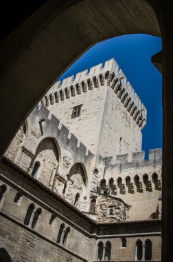 Avignon - uitzicht op pausen palace, provence, Frankrijk