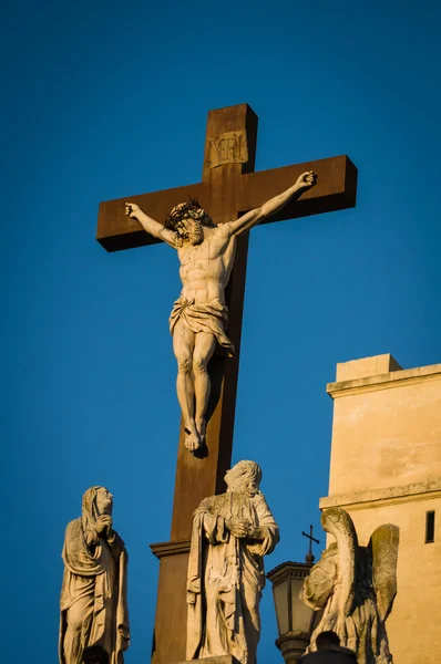 Άγαλμα του Ιησού Χριστού. Αβινιόν, Γαλλία — Φωτογραφία Αρχείου