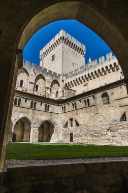 Avignon - uitzicht op pausen palace, provence, Frankrijk