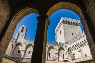 Avignon - uitzicht op pausen palace, provence, Frankrijk