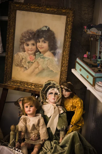 Private old dolls collection — Stock Photo, Image