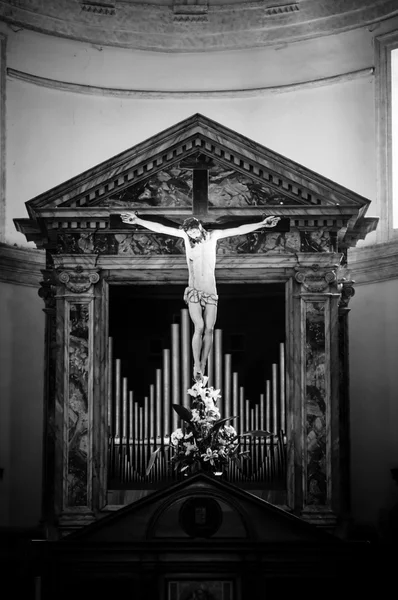 Interior da Igreja em Assis, Itália — Fotografia de Stock