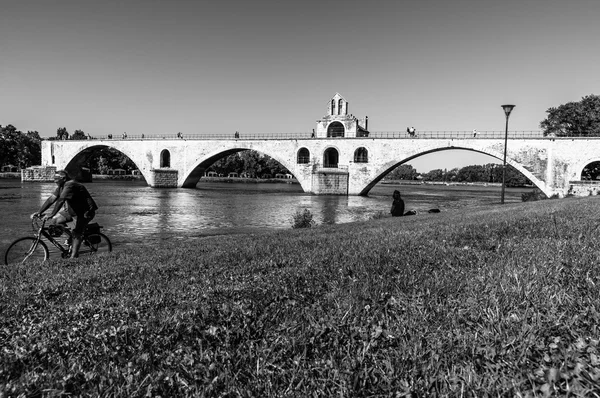 France, Pont Saint-Benezet in Avignon — Stock Photo, Image