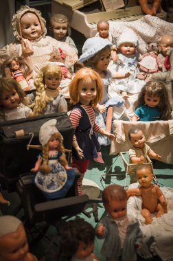 Özel eski bebek koleksiyonu