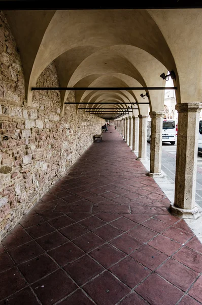 Portico of St. Francesco Basilica — Stock Photo, Image