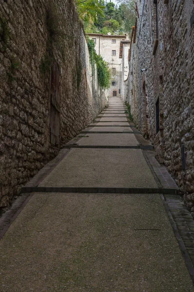Παλιό δρόμο σε Gubbio, Ιταλία — Φωτογραφία Αρχείου