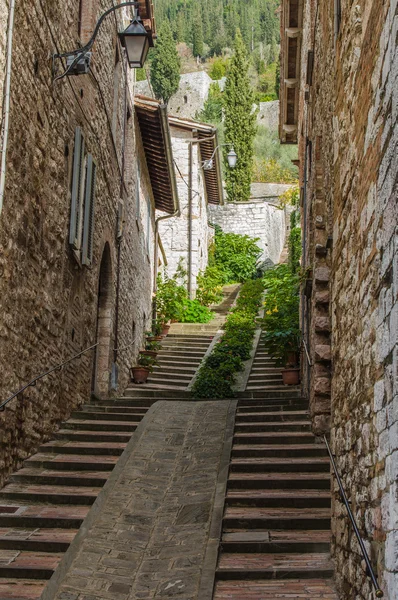 Παλιό δρόμο σε Gubbio, Ιταλία — Φωτογραφία Αρχείου