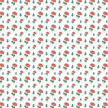 Pembe güllerin kusursuz deseni