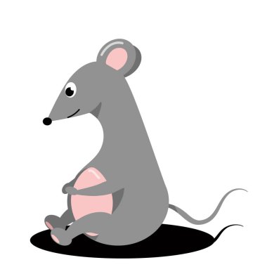 Gri fare oturur ve ne yapacağını düşünür.