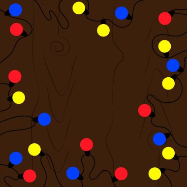 Soyut noel şablonu. Renkli ışıkların.