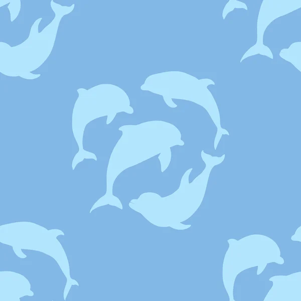 Vektör çizim. Yunusların seamless modeli