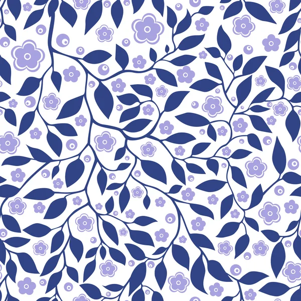 yaprak ve çiçek seamless modeli. 