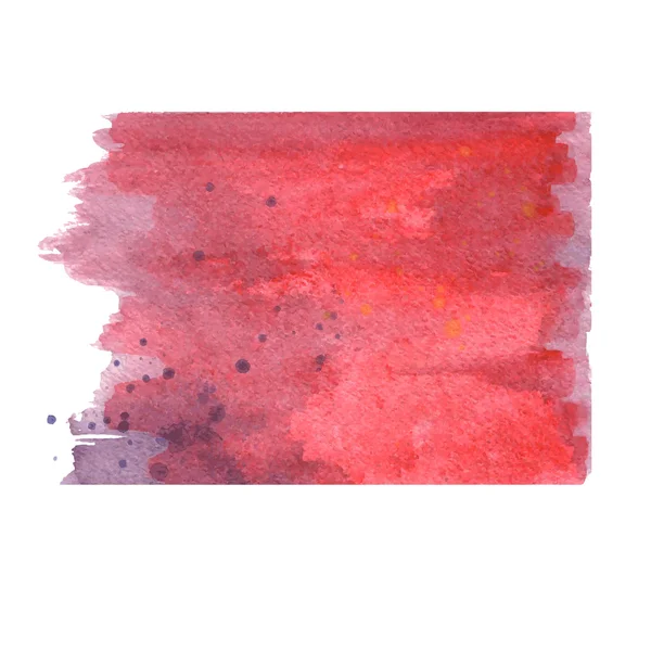 Roter, violetter Vektor-Aquarell-Hintergrund. abstrakte Malerei — Stockvektor