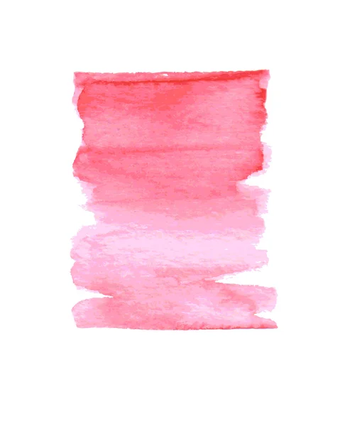 Roze vector aquarel achtergrond. Abstracte schilderkunst. — Stockvector