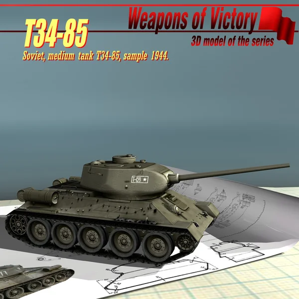 T34-85 ölçekli model