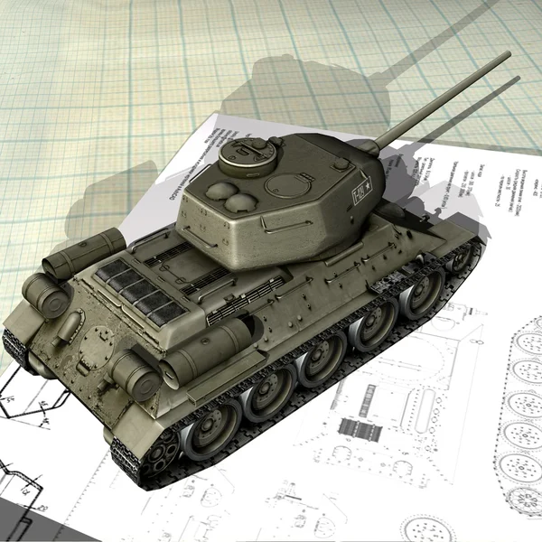 T34-85 ölçekli model