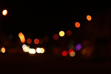 abstact bulanıklık bokeh akşam trafik jam şehir de yol.