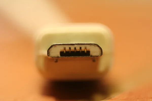 Close-up of a USB cable abstract — Stock Photo, Image