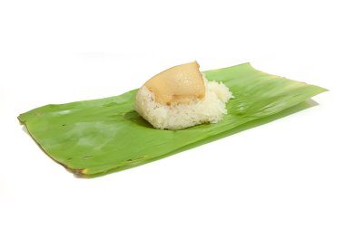 yapışkan pirinç haşlanmış muhallebi