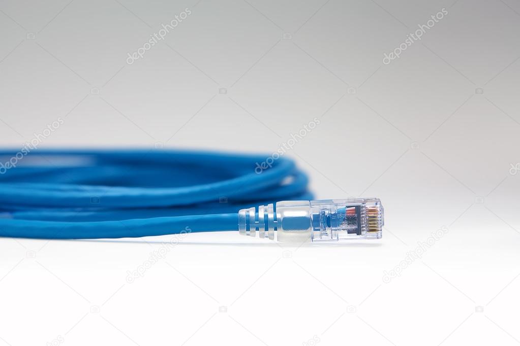 RJ45 Cat.6 Plug Ethernet Cable — Stock Photo © SanchaiRat #80689986