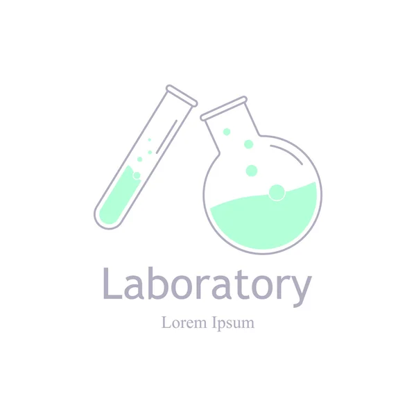 Logotipo químico y científico — Archivo Imágenes Vectoriales