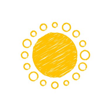 vektör güneş simgesi