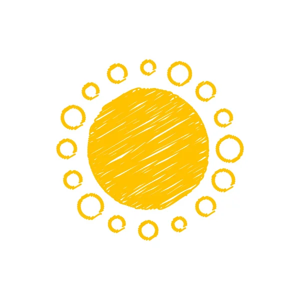 Ikona słońce wektor — Wektor stockowy