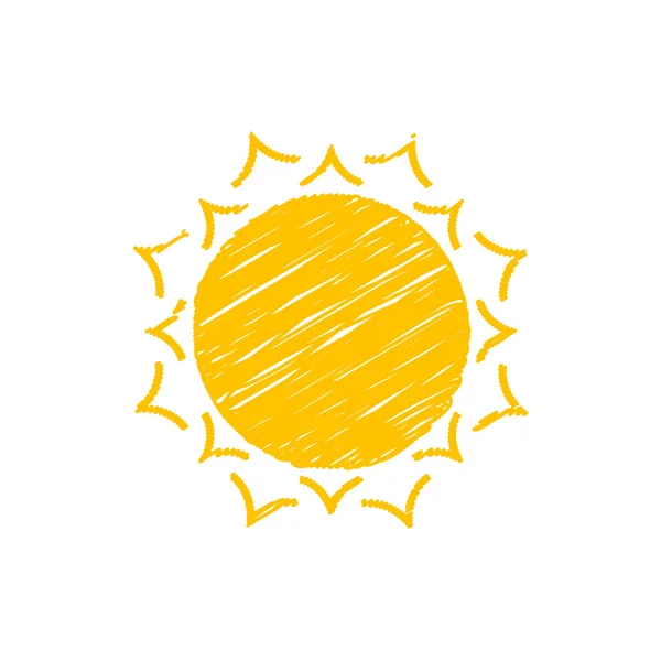 Ikona słońce wektor — Wektor stockowy