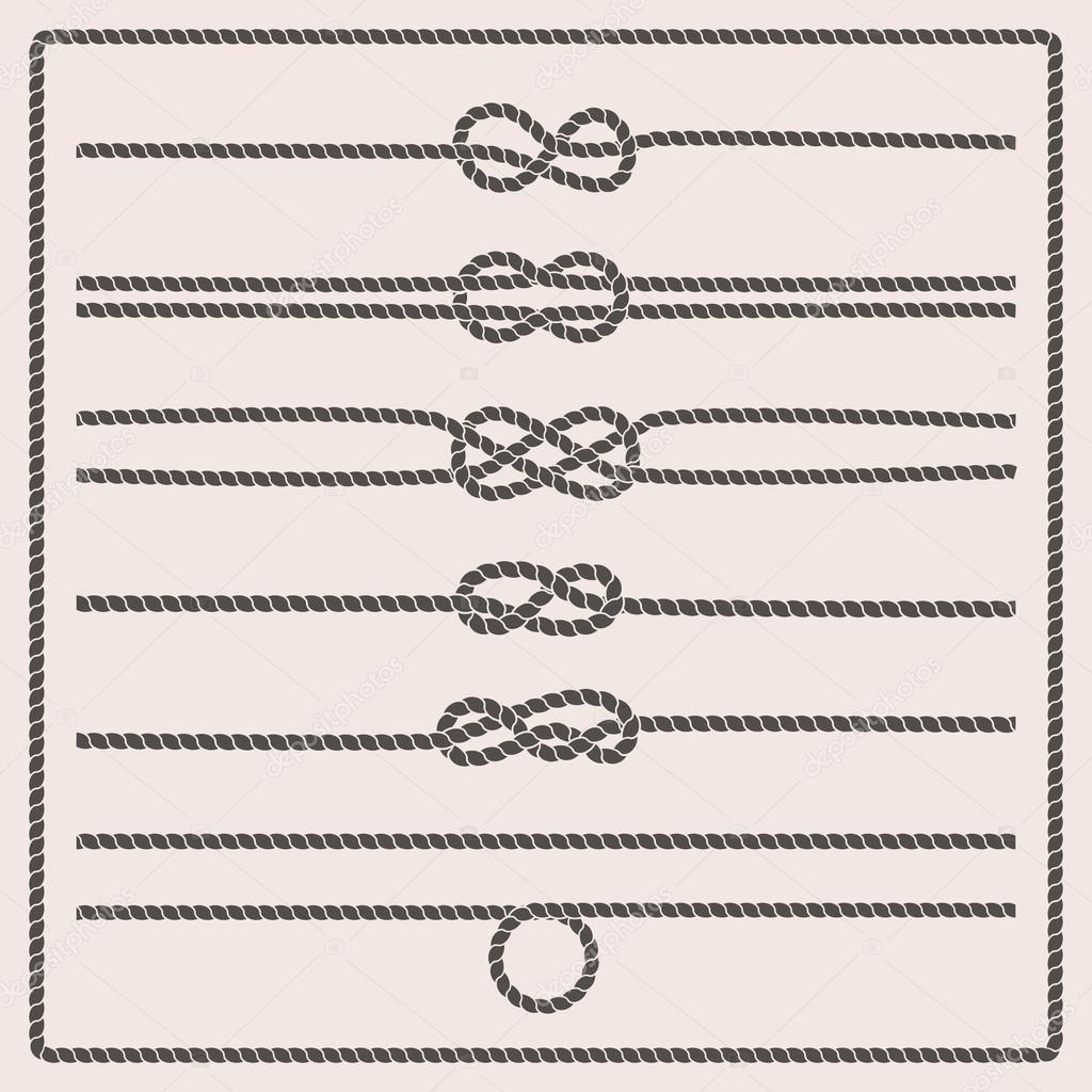 Rope knots vector illustration Stock Vector by ©createrosalia 122027882, image size:1024x1024