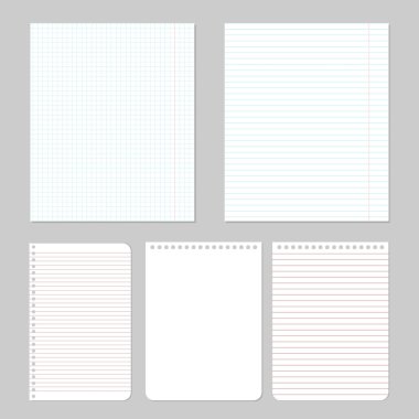 Resimde farklı defter kağıt