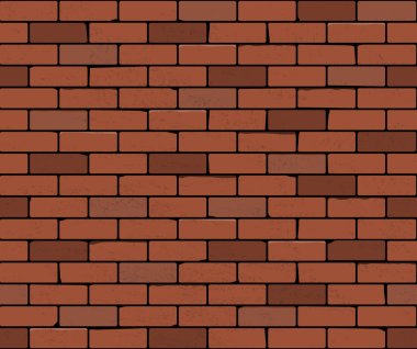 Seamless brick wall. Vector background clipart
