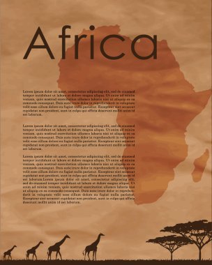 Afrika soyut harita
