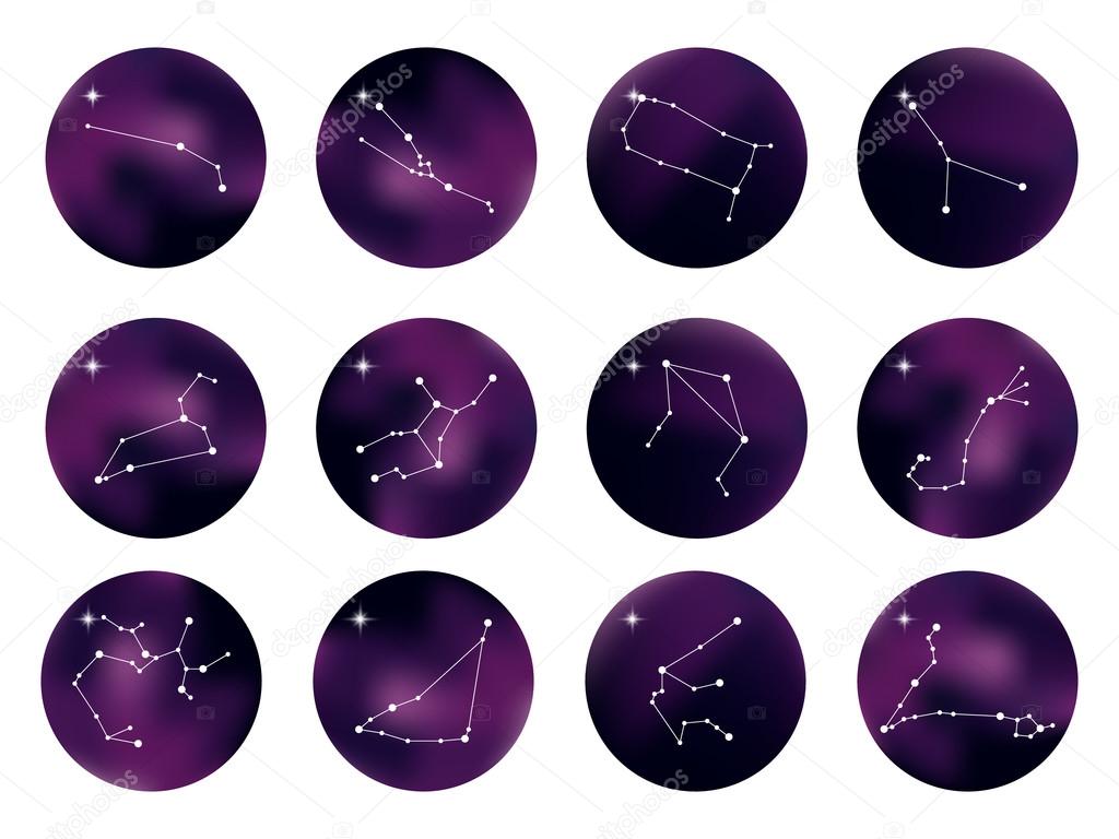 Astrological constellation of the zodiac signs