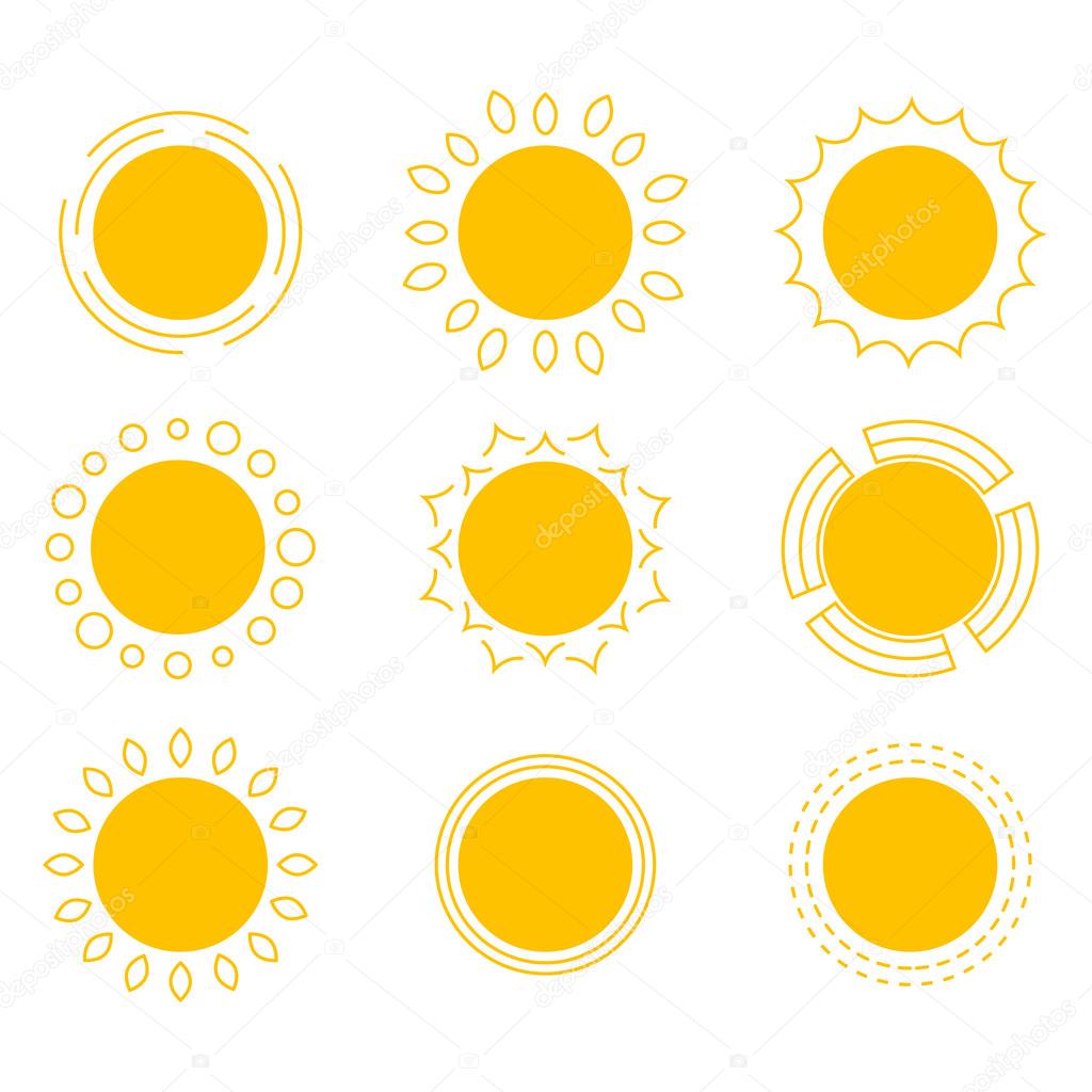symbols of the sun.