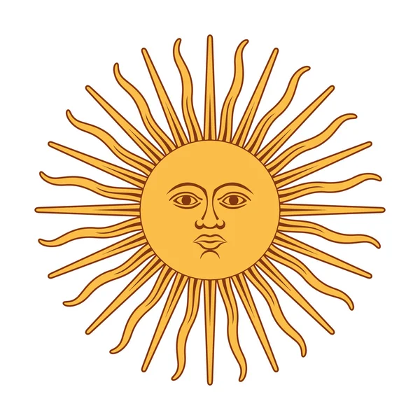 Argentna słońce flaga — Wektor stockowy