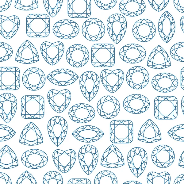 Diamonds seamless pattern — Stock Vector