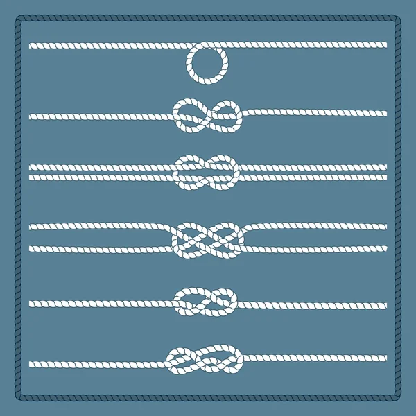 Marine rope knot — Stock Vector