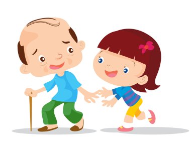 Şirin kızlar yaşlı bakımı