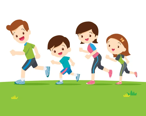 Sevimli aile runing birlikte