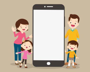 Cep telefonu uygulamaları, aile ve çevrimiçi medya, alışveriş, iletişim, video görüşmeleri, eğitim kullanan aileler